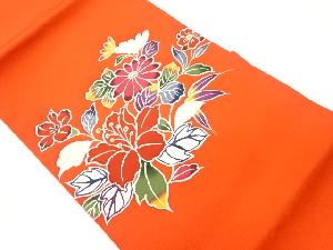 塩瀬草花模様名古屋帯